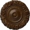 Ekena Millwork Marseille Ceiling Medallion (Fits Canopies up to 7 3/8"), Hnd-Painted Root Beer Crackle, 21"OD x 2"P CM21MARBC - alternate 1